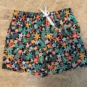 💯Chubbies kids swim trunks in Lil Blooms pattern